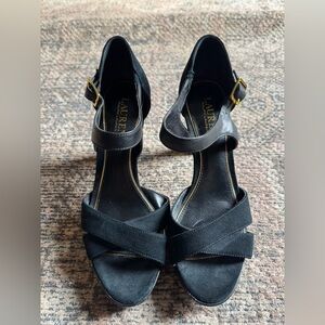 Lauren Ralph Lauren faux suede heels